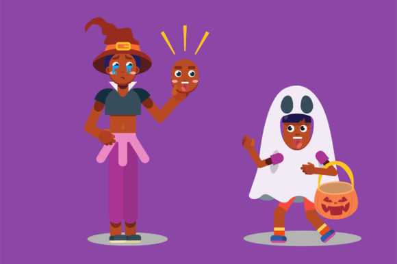 A Crying Witch and Her Happy Friend