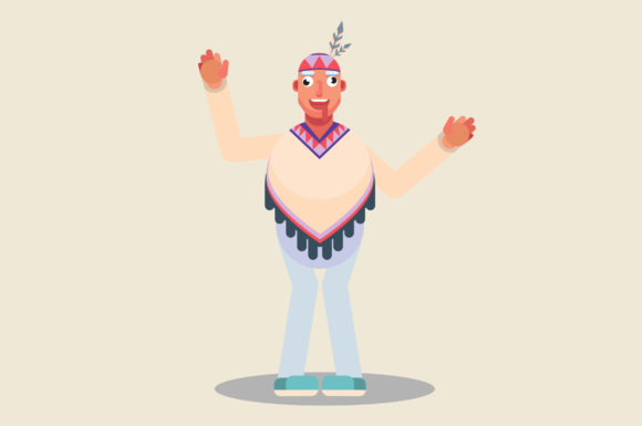 Characters of a Funny Tribal Chief