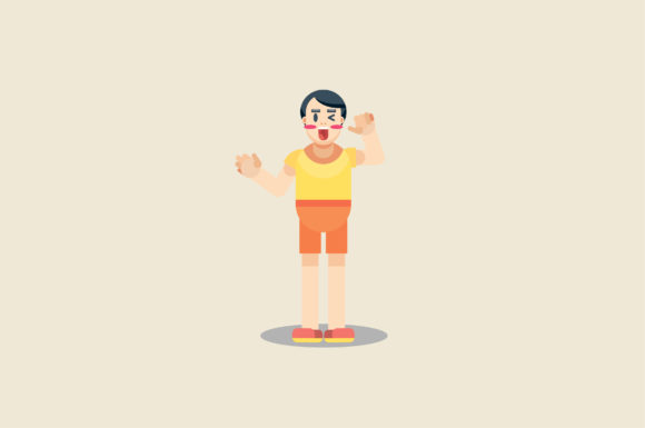 Characters of Cute Little Boy