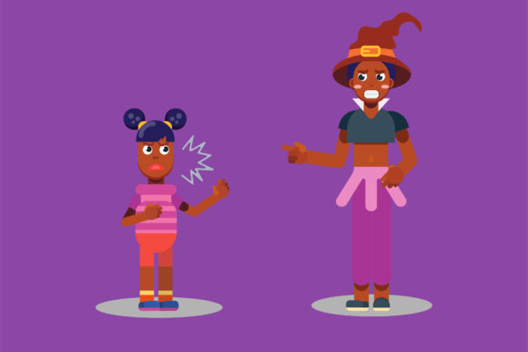 Characters of the Witch is Arguing