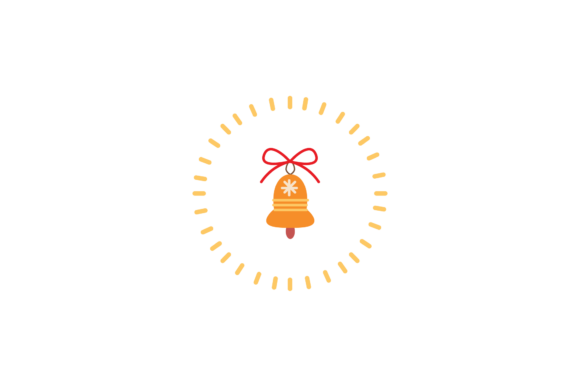 Christmas Decoration Bell Sticker Svg
