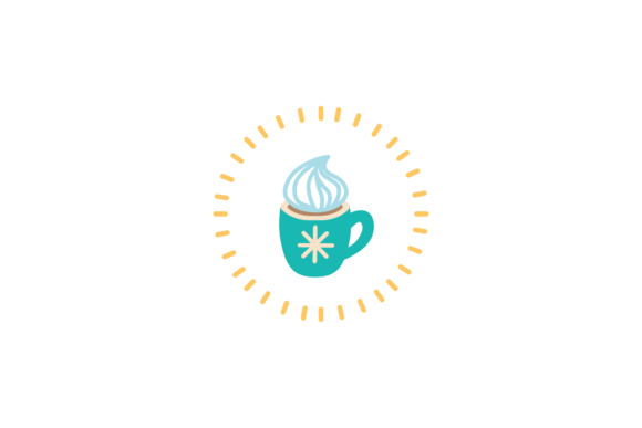 Christmas Decoration Latte Sticker Svg