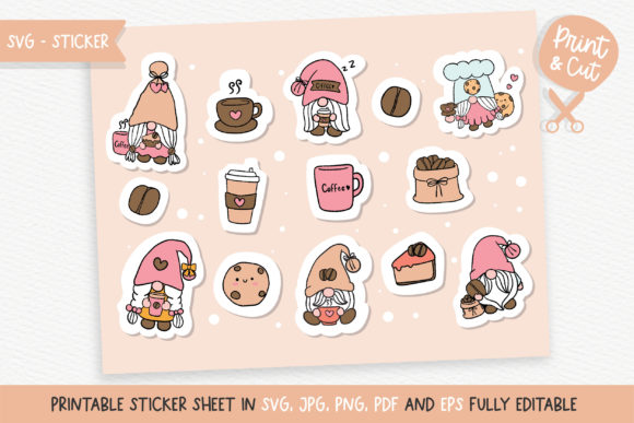 Coffee Gnome Sticker SVG Review