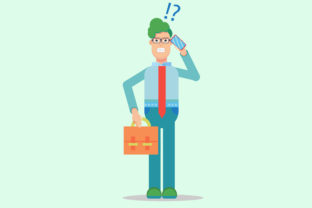 Employee Character Vector Illustration