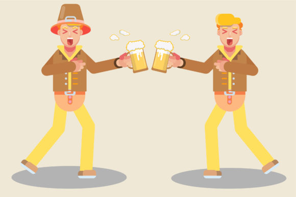 Thanksgiving Character-a Toast Together 2
