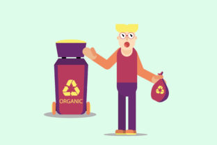 Throw Garbage in Its Place Vector